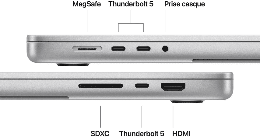 Macbook Pro MGE74FN/A - M5 Max 16" 36Go 2To Argent - Achat / Vente sur grosbill.com - 5