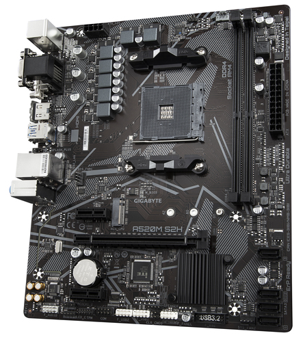 Gigabyte A520M S2H Micro-ATX  - Carte mère Gigabyte - grosbill.com - 3