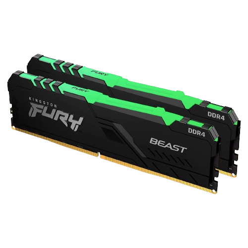 Kingston Fury Beast RGB 16Go (2x8Go) DDR4 3200MHz - Mémoire PC Kingston sur grosbill.com - 0