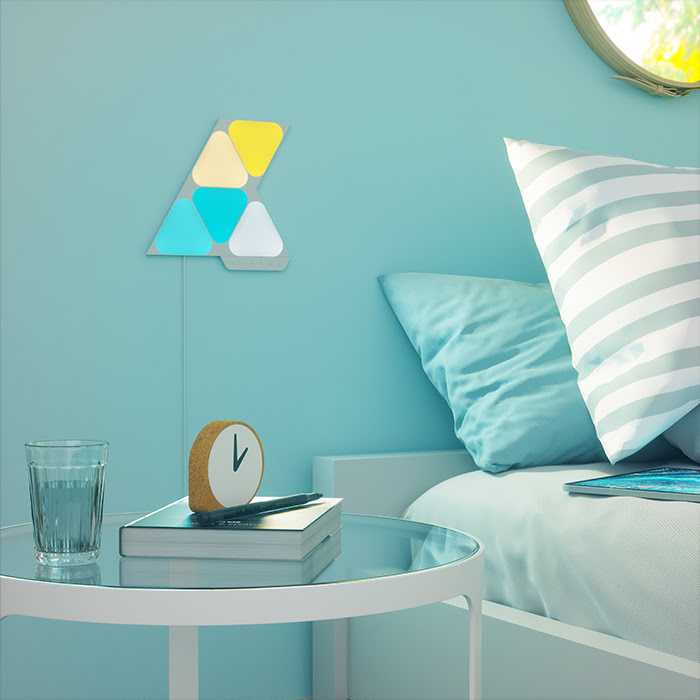 Nanoleaf Shapes Mini Triangles Starter Kit - 5 Pièces (NL48-5002TW-5PK) - Achat / Vente Objet connecté / Domotique sur grosbill.com - 6