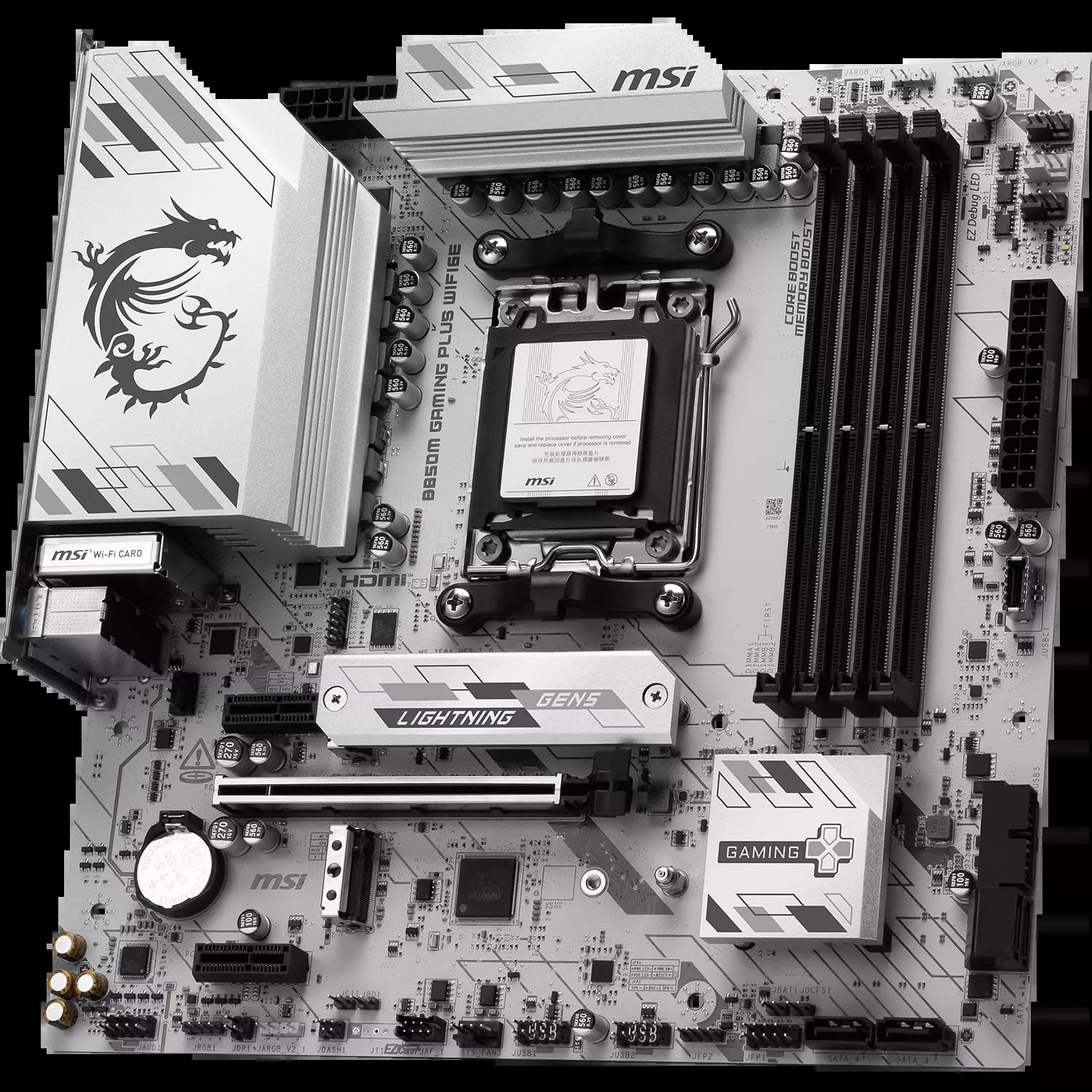 MSI B850M GAMING PLUS WIFI6E Micro-ATX  - Carte mère MSI - 4