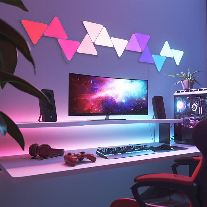 Nanoleaf Shapes Triangles Starter Kit - 15 Pièces (NL47-6002TW-15PK) - Achat / Vente Objet connecté / Domotique sur grosbill.com - 4