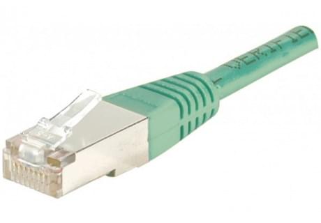 Patch RJ45 cat6 FTP 15cm Vert  - Connectique réseau - grosbill.com - 0
