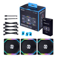 Ventilateur boîtier Lian-Li UNI FAN SL120 V2 RGB - Noir - Pack de 3 Grosbill