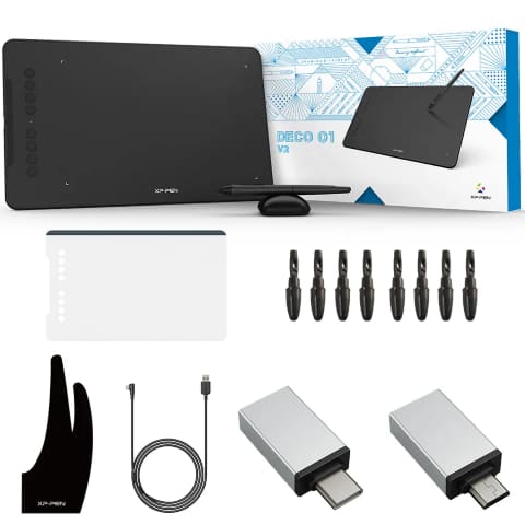 XPPEN Deco01 V3 5080LPI/10"/Noir - Tablette graphique XPPEN - 8