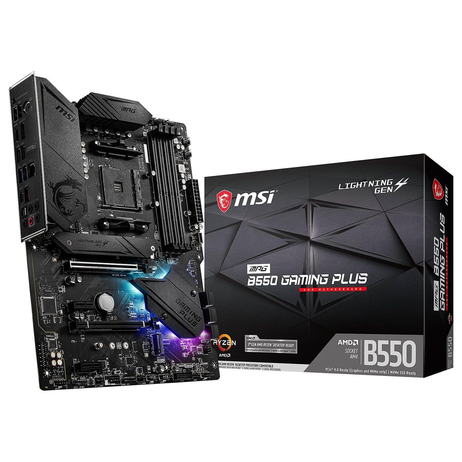 MSI MPG B550 GAMING PLUS ATX  - Carte mère MSI - grosbill.com - 0