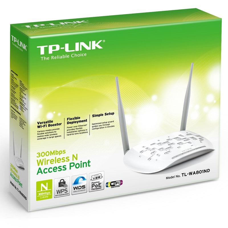 TP-Link TL-WA801ND - Répéteur WiFi N 300 Mbps - grosbill.com - 1