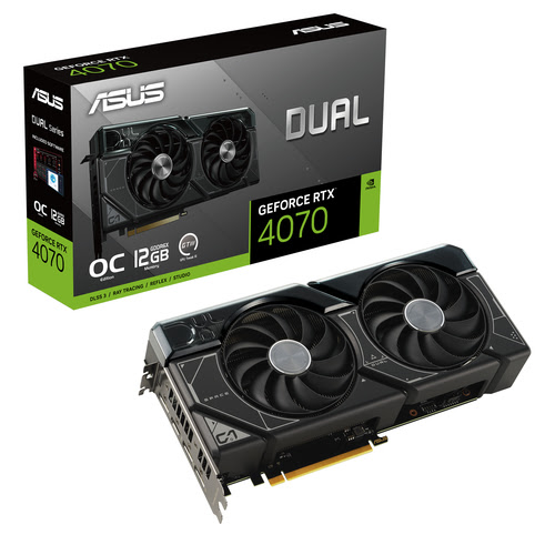 image produit Asus GeForce RTX 4070 DUAL O12G Grosbill