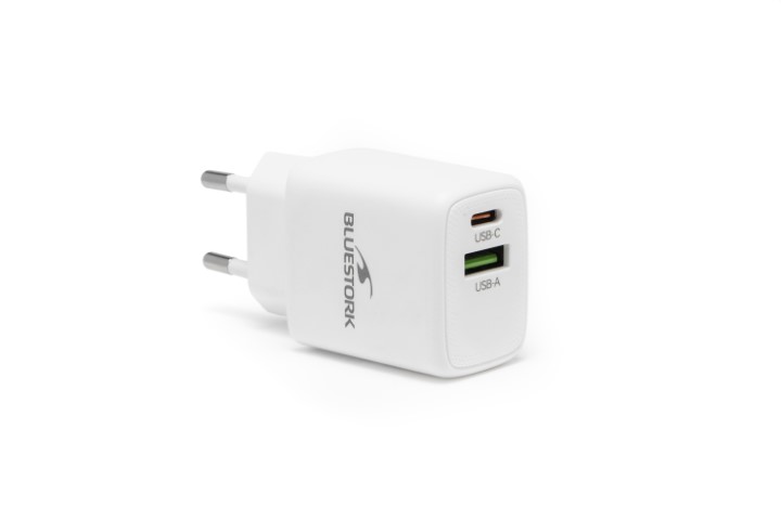 Chargeur USB/2 ports/30W/Blanc - Accessoire téléphonie Bluestork - 0