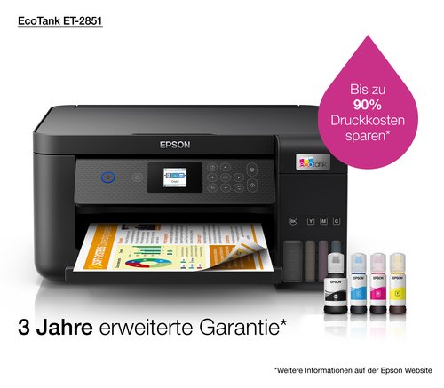 Imprimante Epson EcoTank ET-2851 - A4/Wi-Fi/ Garantie 3 ans# - 16