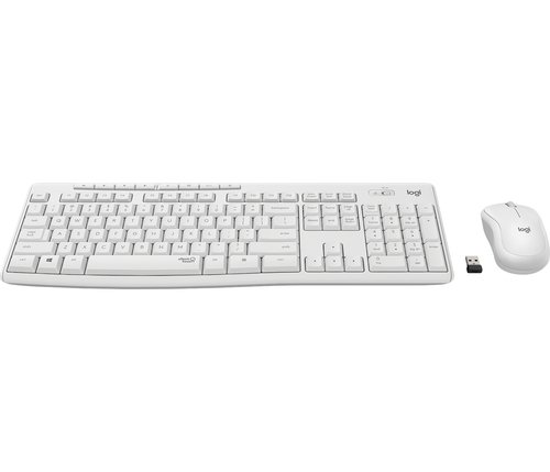 MK295 Silent Wireless Combo Blanc - Achat / Vente sur grosbill.com - 1