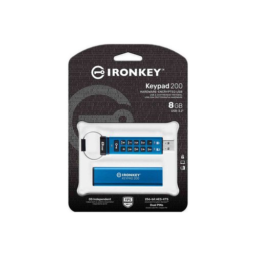 8GB IRONKEY KEYPAD 200 AES-256 - Achat / Vente sur grosbill.com - 2