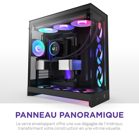 NZXT H9 Flow RGB+ Noir Noir - Boîtier PC NZXT - grosbill.com - 9