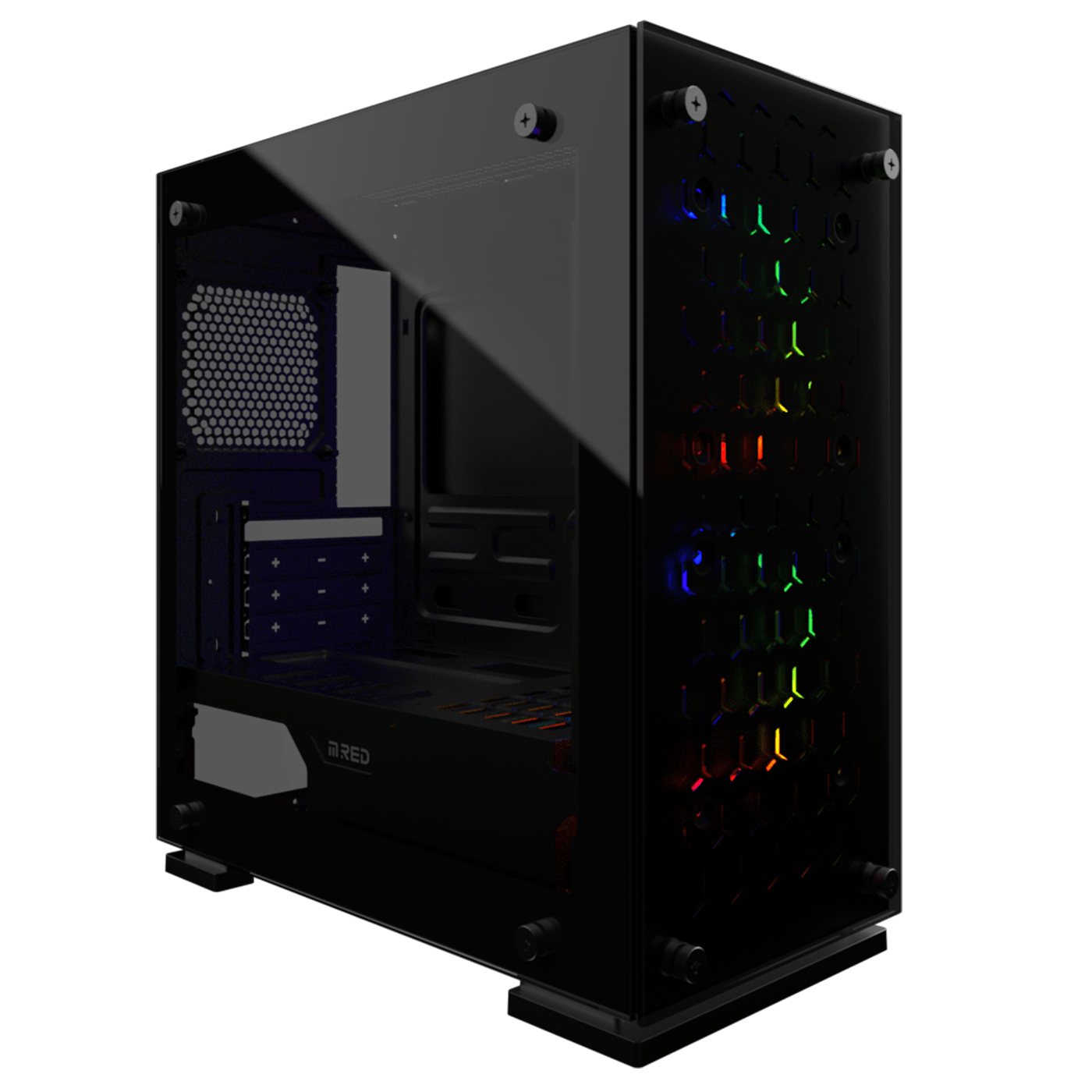 M.RED Solar Gun RGB Noir - Boîtier PC M.RED - grosbill.com - 0