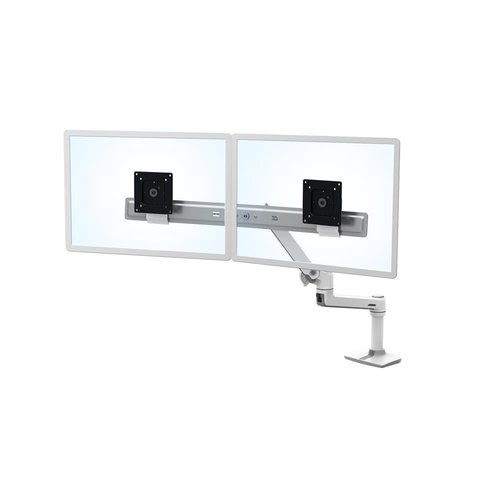LX Desk Dual Direct Arm Bright White - Achat / Vente sur grosbill.com - 0