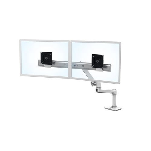 Ergotron LX Desk Dual Direct Arm Bright White