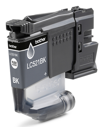 Cartouche d'encre LC521BK - Noir pour imprimante Jet d'encre Brother - 1