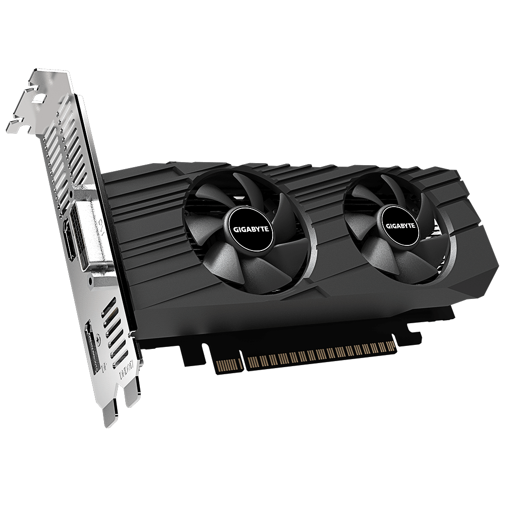 Gigabyte GTX 1650 OC Low Profile 4G -GTX1650/4G/DVI/HDMI/DP - Carte graphique - 1