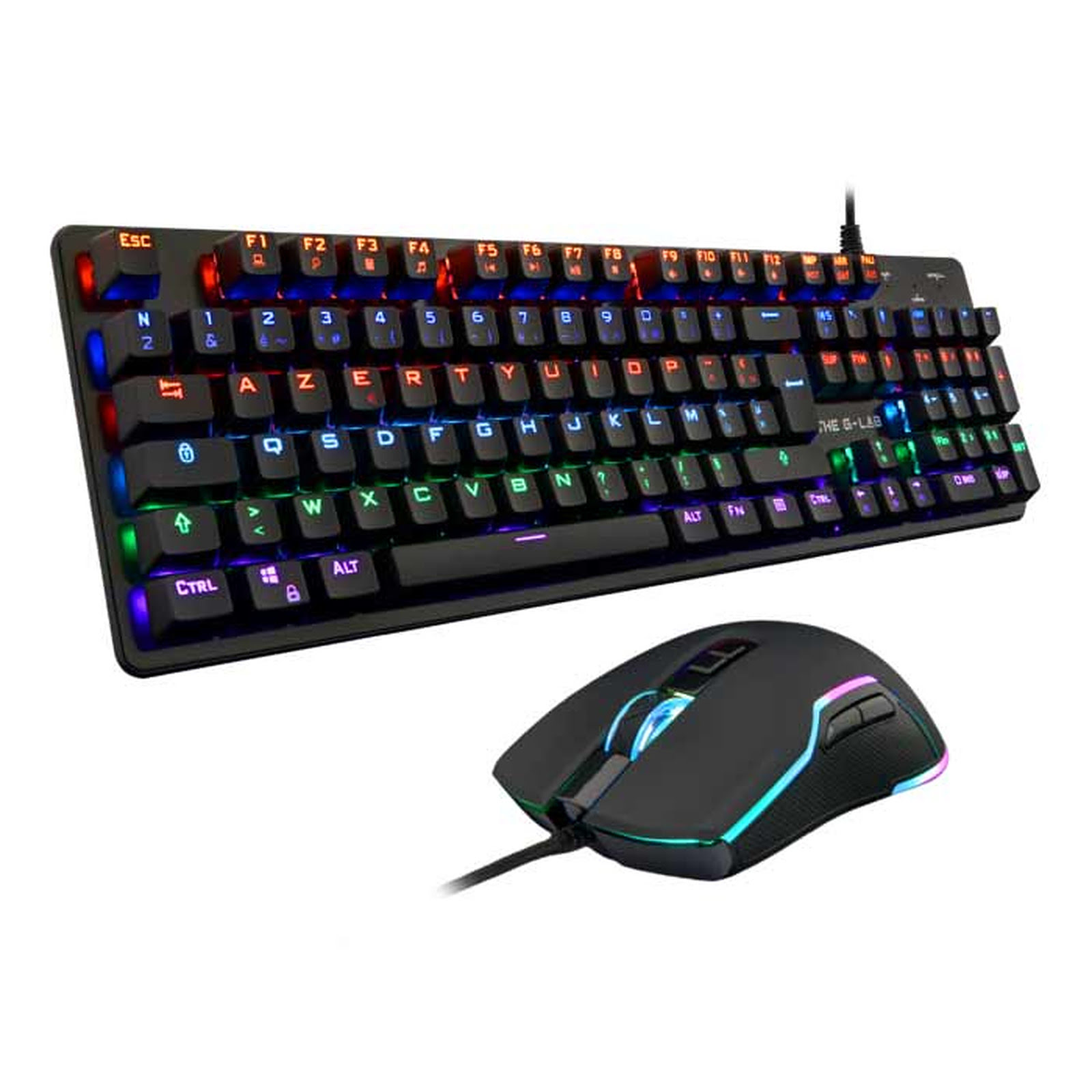 Pack CLAVIER/SOURIS THE G-LAB COMBO TUNGSTEN (Souris / Clavier / SA