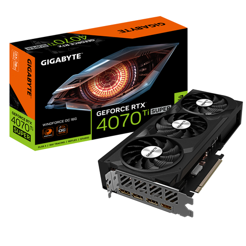 image produit Gigabyte GeForce RTX 4070 Ti SUPER WINDFORCE OC 16G Grosbill