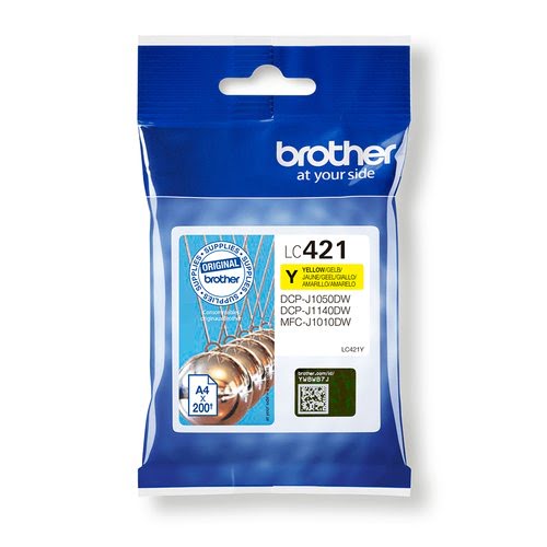 Brother - Jaune - LC421Y - Achat / Vente Consommable imprimante sur grosbill.com - 0