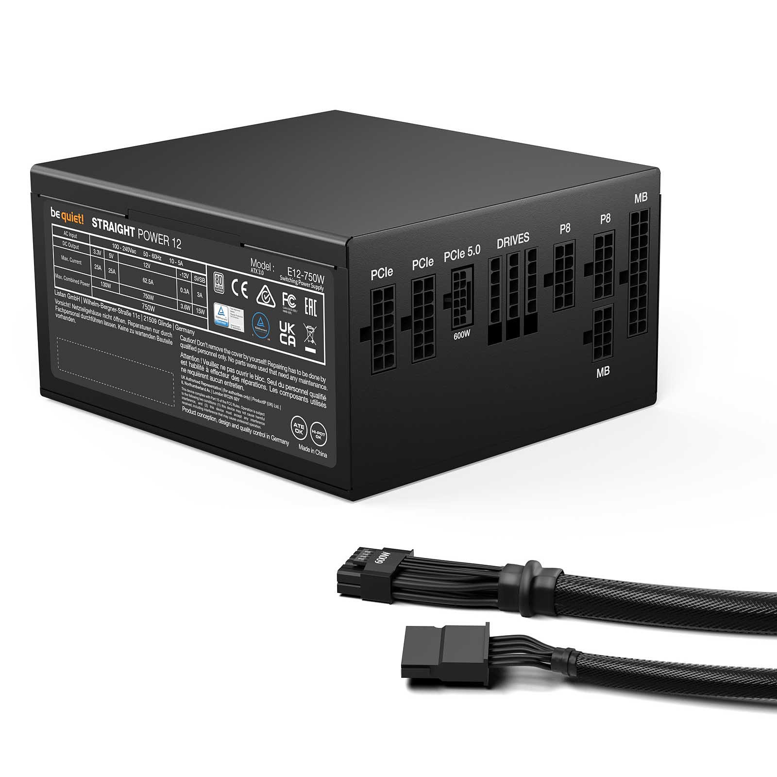 be quiet! Straight Power 12 80+ PLAT (750W) - Alimentation - 1