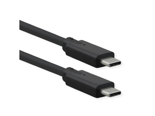 Câble USB-C 3.2 SuperSpeed mâle/mâle - 1m - Noir - Connectique PC - 0