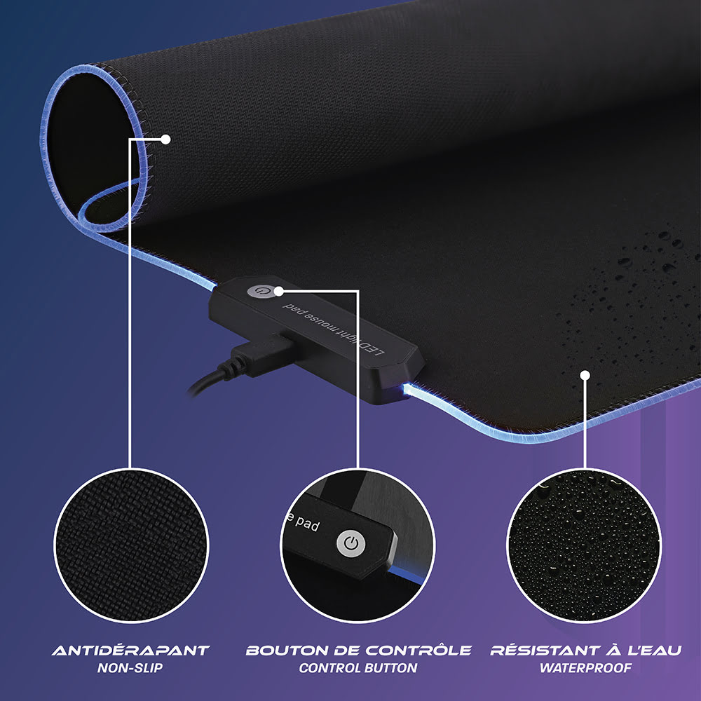 ELYTE PY-200 RGB - Tapis de souris ELYTE - grosbill.com - 5