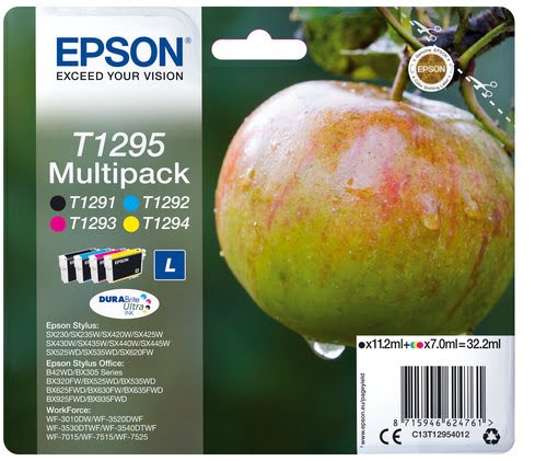 Epson - Noir, Cyan, Magenta, Jaune - C13T12954012 - Achat / Vente Consommable imprimante sur grosbill.com - 0