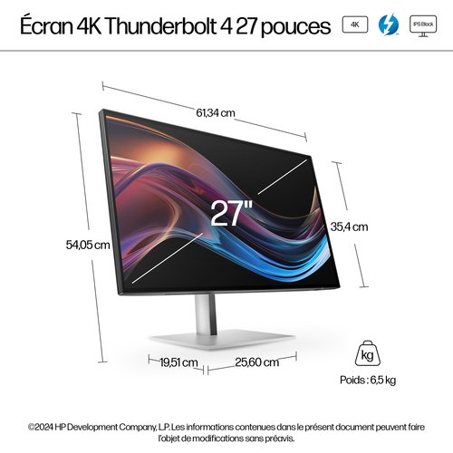 HP727 PK 27IN 4K THUNDERBOLT 4 - Achat / Vente sur grosbill.com - 6