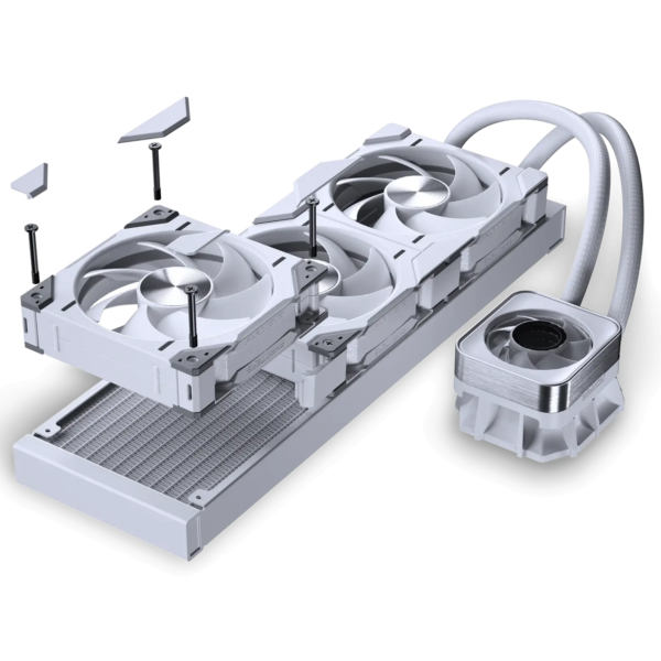 Phanteks Glacier One 360D30 X2 DRGB AiO - 360 mm - Blanc - Watercooling - 4