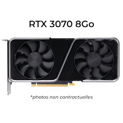 Carte graphique  Carte graphique RTX 3070 8GB-Seconde Vie-Etat Satisfaisant Grosbill