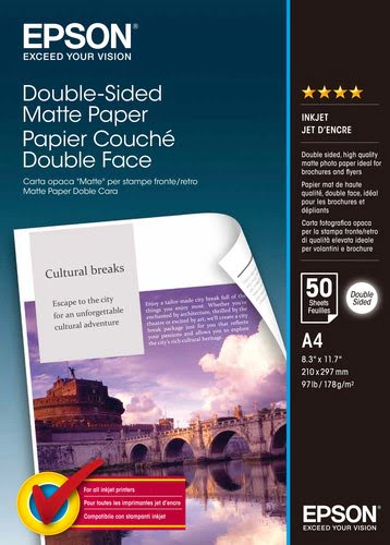 Epson Paper/Double-Sided Matte A4 178gm2 50sh