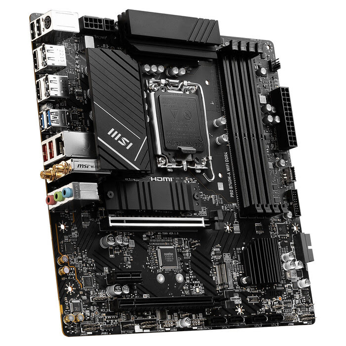 MSI PRO B760M-A WIFI Micro-ATX  - Carte mère MSI - grosbill.com - 1