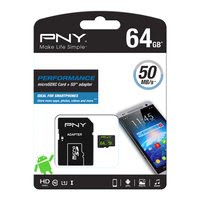 PNY PNY MicroSD Performance 50MB/s 64GB