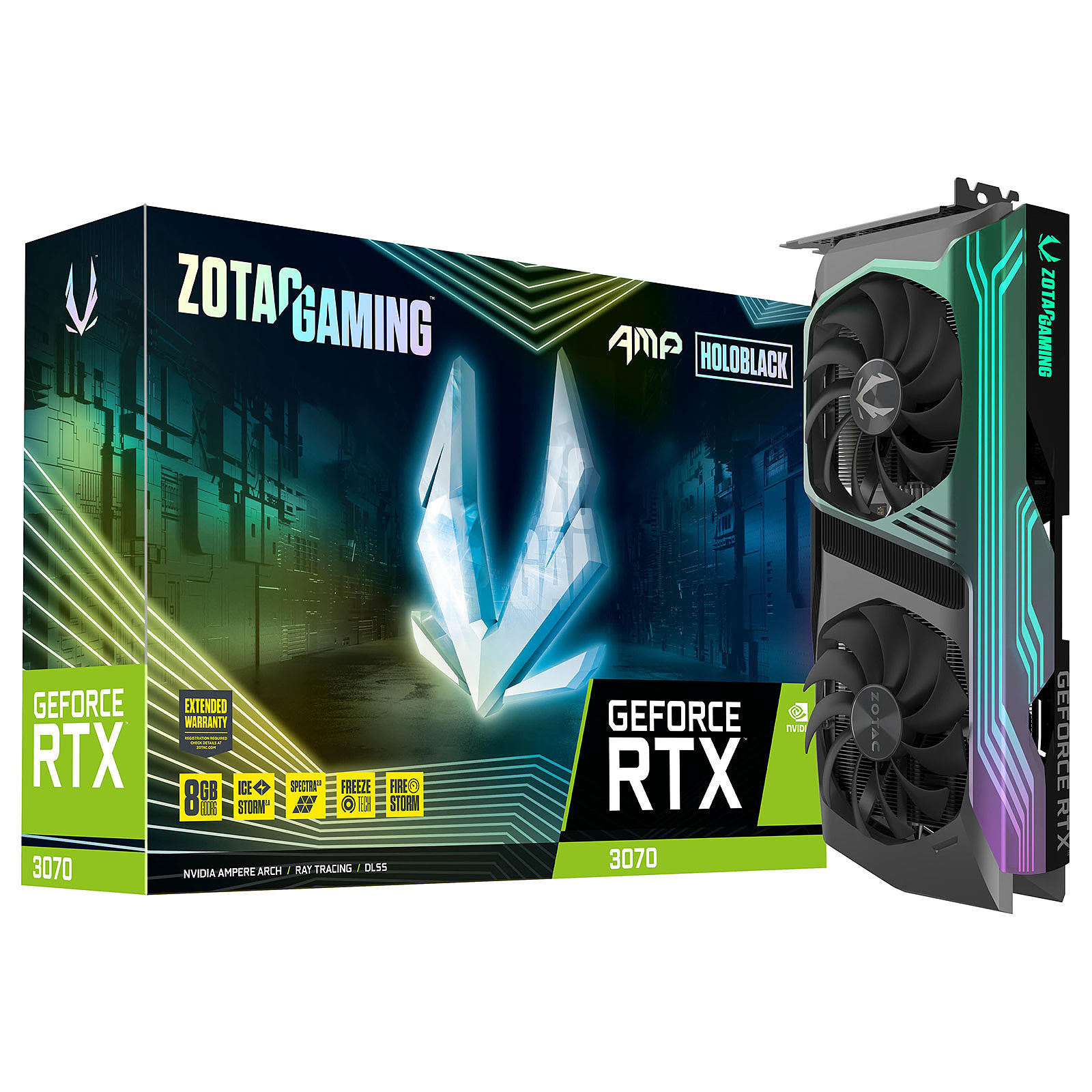 ZOTAC RTX 3070 AMP HOLO LHR  - Carte graphique ZOTAC - grosbill.com - 0