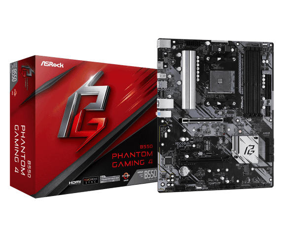 Asrock B550 Phantom Gaming 4 - Carte-Mère - Atx - Socket Am4 - Amd B550 Chipset - Usb 3.2 Gen 1 - Gigabit Lan - Carte Graphique Embarquée (Unité Centrale - Image 6