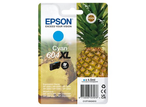 Epson Ink/604XL Pineapple 4.0ml CY - Achat / Vente Consommable imprimante sur grosbill.com - 0