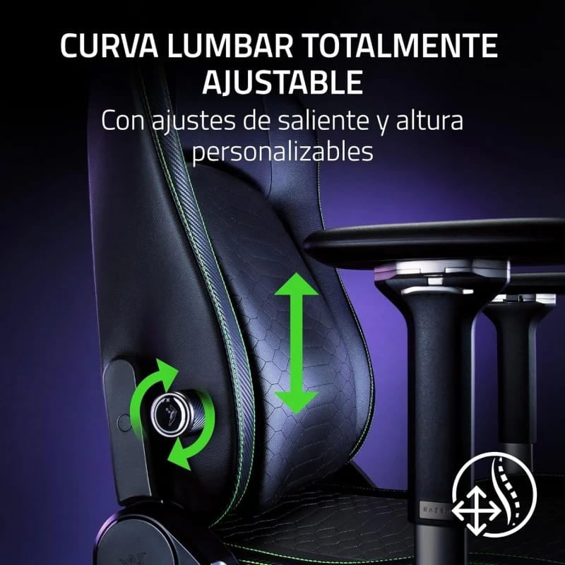 Razer Iskur V2 NewGen Quartz - Siège PC Gamer - grosbill.com - 4