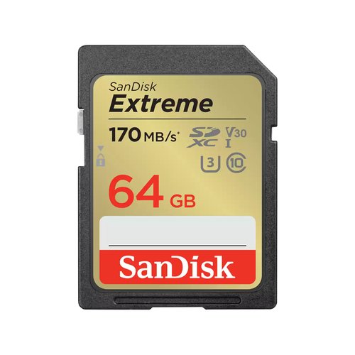 SanDisk Extreme SDXC UHS I 64 Go
