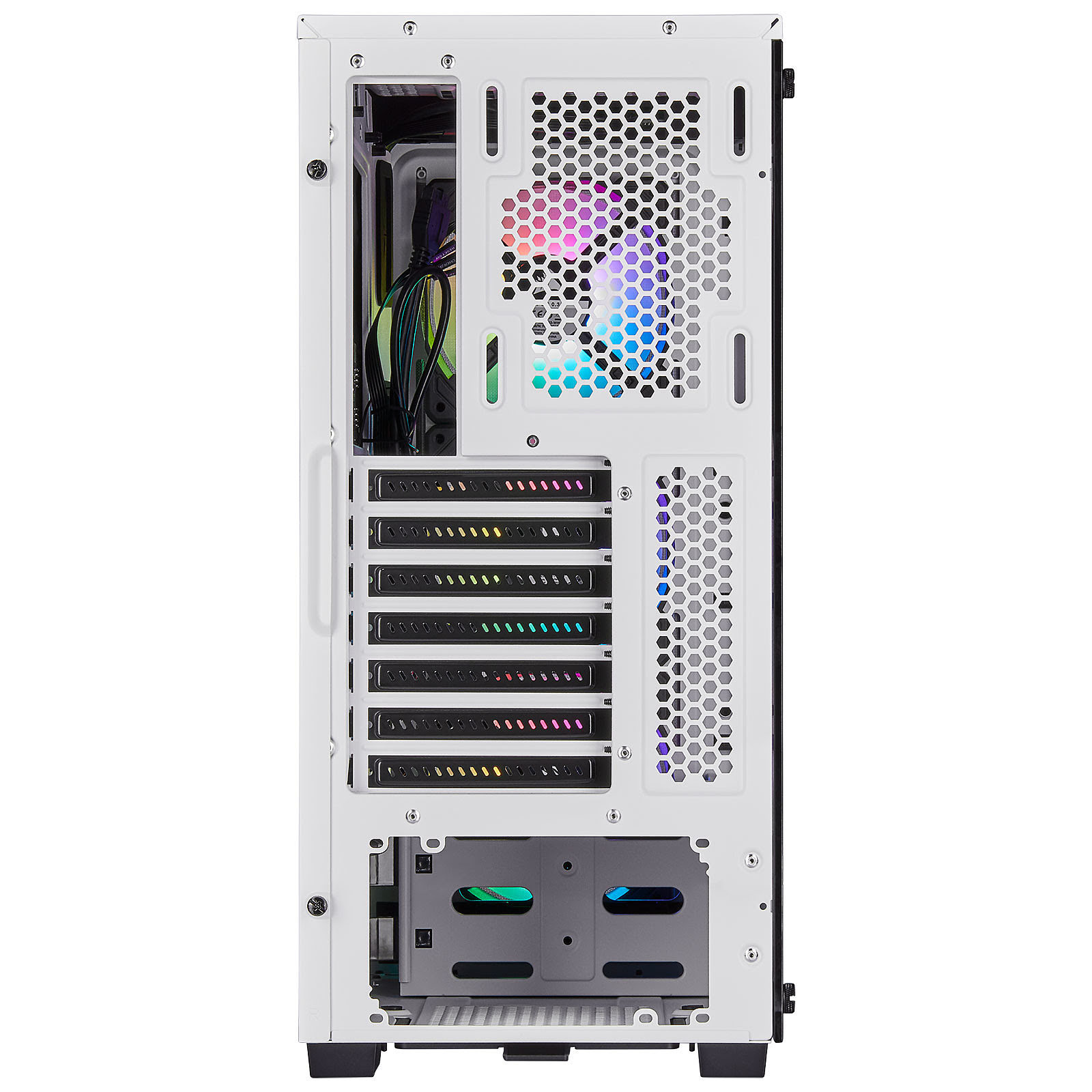 Corsair iCUE 220T RGB Tempered White Blanc - Boîtier PC Corsair - 2