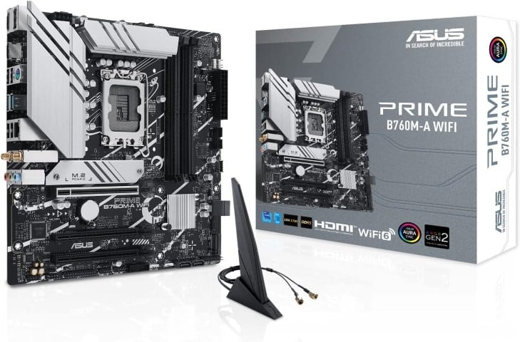 Asus PRIME B760M-F WIFI Micro-ATX  - Carte mère Asus - grosbill.com - 0