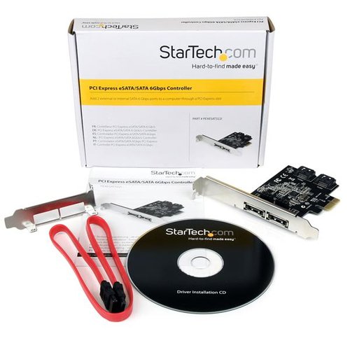 2Port PCIe SATA III eSATA Controller - Achat / Vente sur grosbill.com - 4