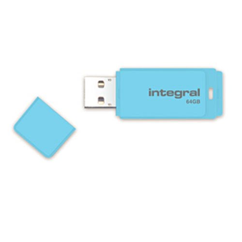 Integral USB Flash Drive 2.0 Pastel Blue 64GB