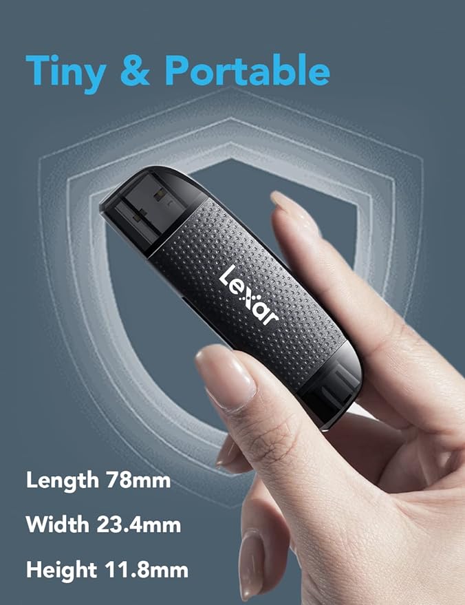 Lexar RW310 - Lecteur SD / Micro SD - USB 3.2 + Type C - Lecteur carte mémoire - 2
