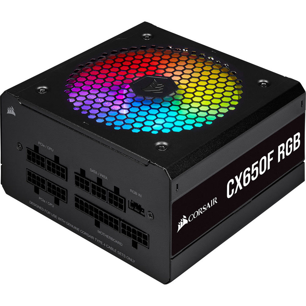Corsair CX650F Black 80+ Bronze (650W) - Alimentation Corsair - 0