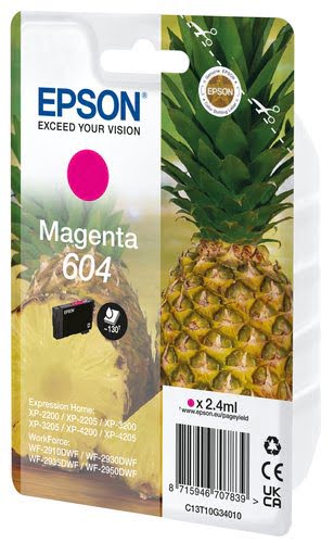 Epson Ink/604 Pineapple 2.4ml MG SEC - Achat / Vente Consommable imprimante sur grosbill.com - 0