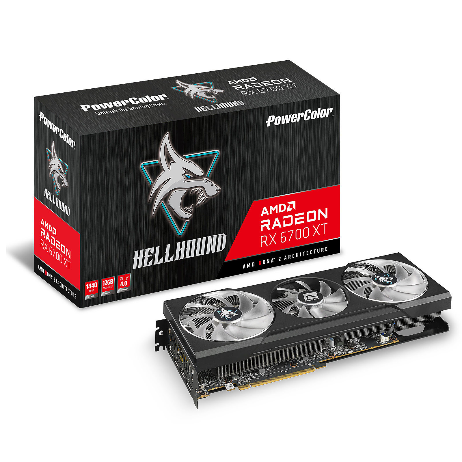 PowerColor RX 6700 XT HellBound  - Carte graphique PowerColor - 0