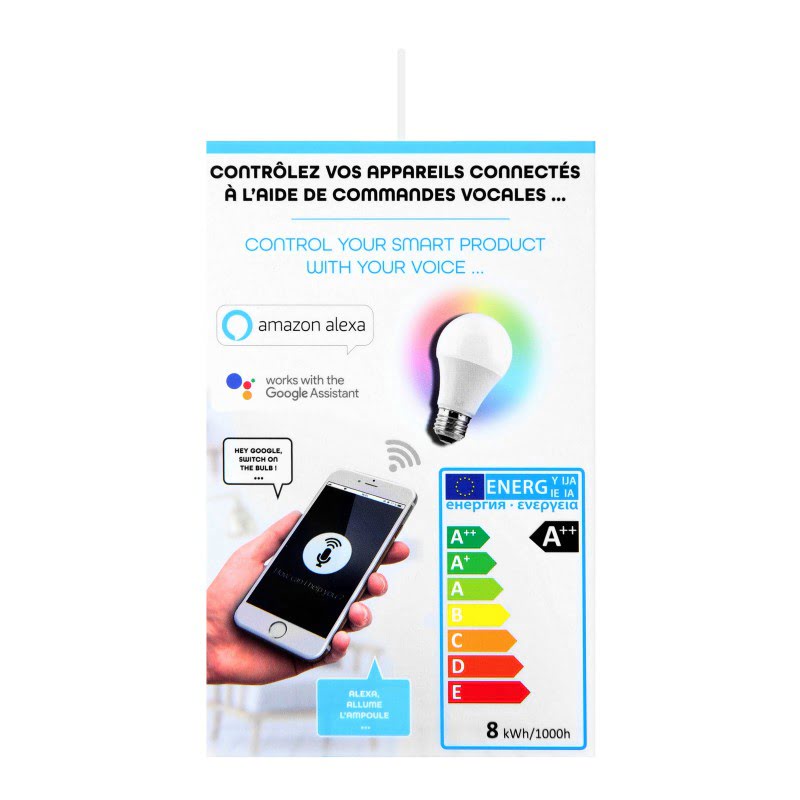 T'nB Ampoule LED RGB WiFi 800 Lumens (SHBULB02 **) - Achat / Vente Objet connecté / Domotique sur grosbill.com - 1