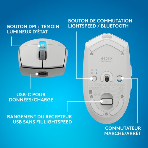 G305 X SUPERLIGHT - Achat / Vente sur grosbill.com - 9
